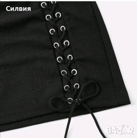 Нова пола с връзки, снимка 3 - Поли - 49357506