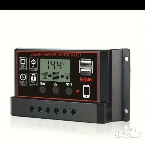 Соларен контролер 50А ЧИСТО НОВ. , снимка 3 - Соларни лампи - 52967917