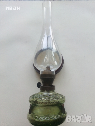 Стара газена лампа, /№5/ комплект със стъклото.