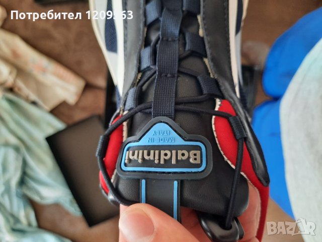 италиански мъжки кожени обувки baldinini 43 от естествена кожа, снимка 2 - Маратонки - 41722788