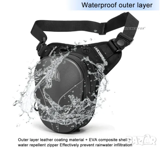 Водоустойчива чанта за кръста крак бедро мото велосипед планина, снимка 4 - Аксесоари и консумативи - 48781420