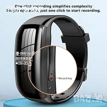 Гласов записващ часовник Носимо записващо устройство, HD DSP , снимка 6 - Мъжки - 48791905