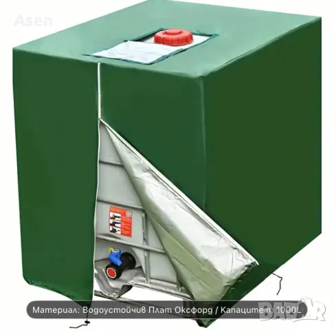 Защитен калъф за Бидон 1 тон 1000 литра IBC контейнер против плесен на съда  , снимка 5 - Други - 50318684