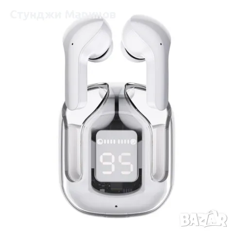 Безжични Bluetooth слушалки с LED дисплей и вграден микрофон, снимка 6 - Безжични слушалки - 49076124