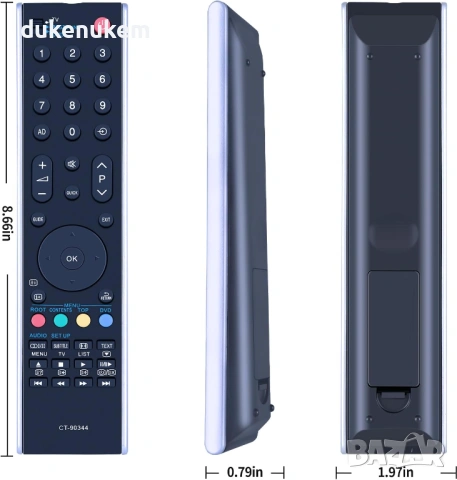 Дистанционно управление CT-90344 за Toshiba REGZA, снимка 3 - Дистанционни - 53333337