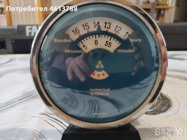 Ретро часовник таймер ГДР, снимка 3 - Колекции - 53838594
