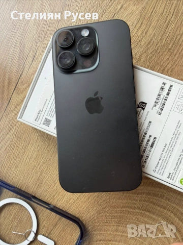 apple iphone 16 pro 256gb black titanium смарт телефон 750евро - с документи за покупка от 01,08,25г, снимка 8 - Apple iPhone - 53492012
