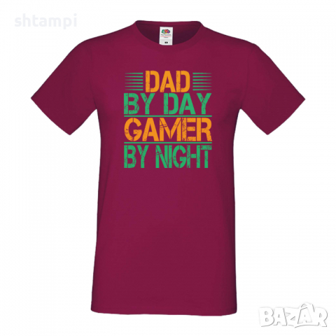 Мъжка тениска Dad By Day Gamer Баща, Дядо,Празник,Татко,Изненада,Повод,Рожден ден, Имен Ден,, снимка 5 - Тениски - 36503976