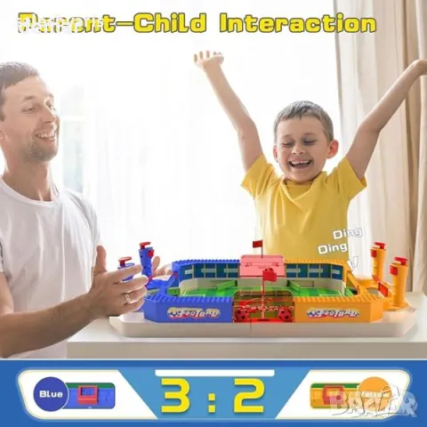 Мини футболна маса - За игра в стаята, портативна, за възрастни и деца, снимка 6 - Играчки за стая - 49826039