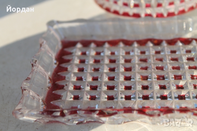 Немски/чешки кристален комплект , снимка 7 - Прибори за хранене, готвене и сервиране - 36097312