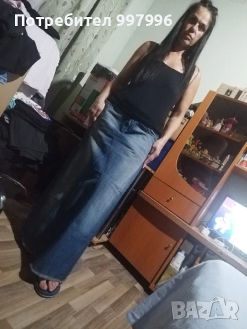 дълга дънкова пола -Л размер, снимка 2 - Поли - 50987754