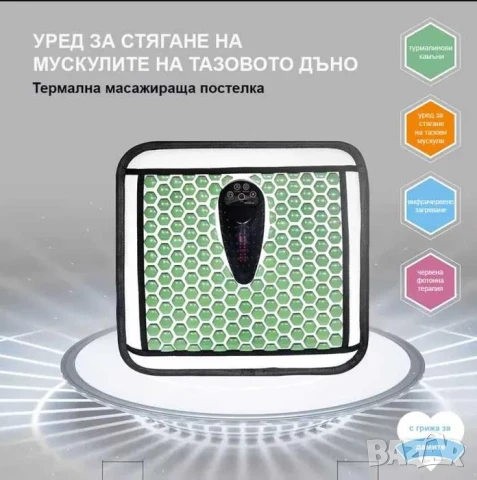 360° Турмалинова Подложка 3D ВиброМасажор за Стягане на Влагалището и Укрепване на Интимните Мускули