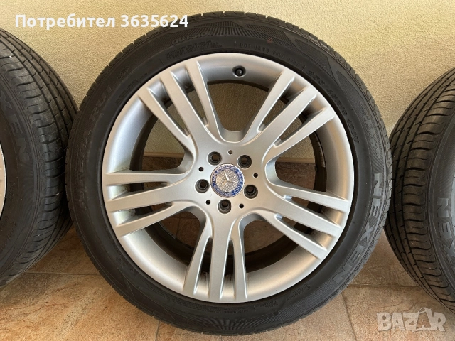  4 броя оригинални лети джанти 19 цола за Мерцедес GLK X204, снимка 5 - Гуми и джанти - 50669226