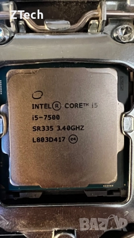 Дъно Asrock H110M-DGS/D3 с CPU Intel Core I5 7500 3,40GHz и нов охладител, снимка 4 - Дънни платки - 52457044