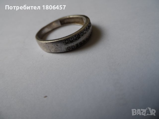 сребърен пръстен Ж, снимка 3 - Пръстени - 42046820