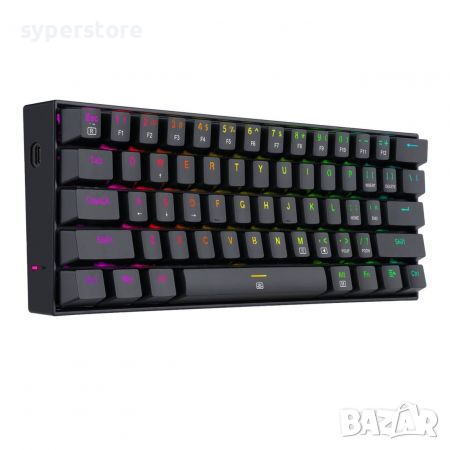 Клавиатура Безжична и USB Геймърска Redragon Dragonborn K630RGB Механична с RGB Подсветка, снимка 2 - Клавиатури и мишки - 36269716