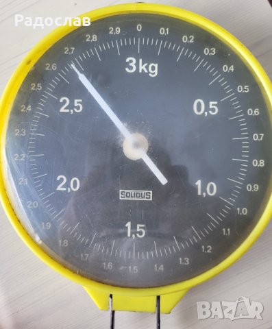 Немски стар стенен кантар Solidus 1975  г, снимка 5 - Антикварни и старинни предмети - 42057289