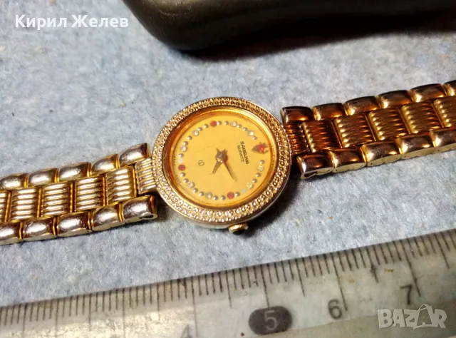 SAMSUNG QUARTZ JAPAN 18K GOLD ELECTRO-PLATED Лукс МОДЕЛ КВАРЦОВ ЧАСОВНИК САМСУНГ с ПОЗЛАТА 48412, снимка 3 - Дамски - 48148722