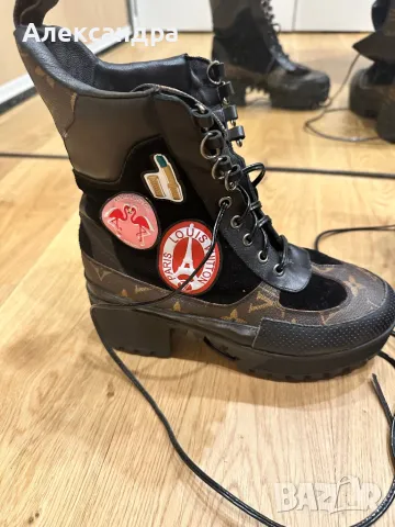 Боти с връзки, снимка 6 - Дамски боти - 48324371