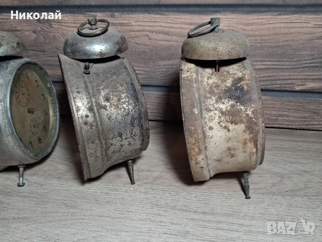 Лот Стари Будилници за части реставрация Юнгханс Густав Бекер, снимка 18 - Антикварни и старинни предмети - 56239670