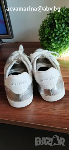 Сребристи сникърси Tommy Hilfiger №39 , снимка 3 - Маратонки - 56343849