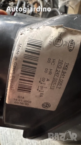 Оригинални Фарове зa VW Golf 5 - 1K6941005T / 1EG247007-13 / 247299-00, снимка 2 - Части - 52641534