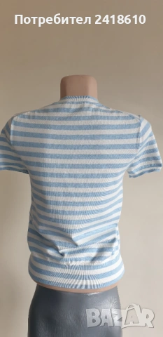 POLO Ralph Lauren Striped Knit Cotton Stretch Womens Size / S НОВО! ОРИГИНАЛ! Дамска Тениска!, снимка 14 - Тениски - 53424591