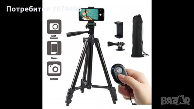 TF 3110 Универсален статив за телефон и фотоапарат, снимка 2 - Друга електроника - 35818626