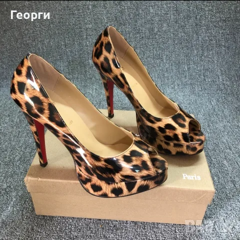 Дамски обувки/токчета Christian Louboutin Fetish Leopard 35-42 номер, снимка 2 - Дамски обувки на ток - 55927043