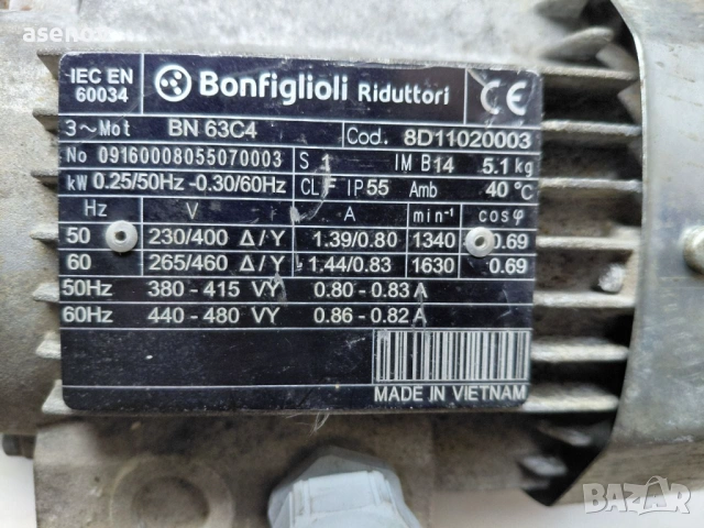 червячен редуктор, снимка 6 - Електродвигатели - 53275492