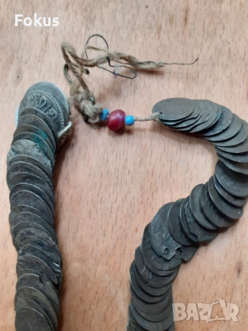 Стар възрожденски накит за но сия наниз акчета, снимка 5 - Антикварни и старинни предмети - 52041726