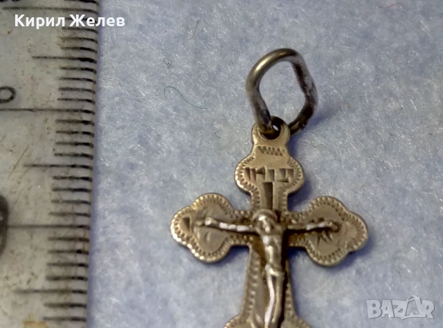 СТАРО РУСКО ПРАВОСЛАВНО СРЕБЪРНО РАЗПЯТИЕ КРЪСТЧЕ СРЕБРО 925 РМФАЗ - РЪЧНА ХУДОЖЕСТВЕНА РАБОТА 50108, снимка 9 - Антикварни и старинни предмети - 50542216