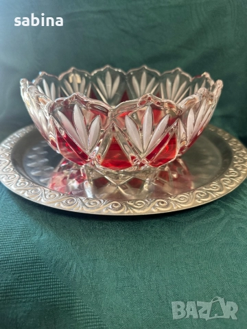 Нов сервиз Рубин на Walther glas, снимка 6 - Чаши - 52873057