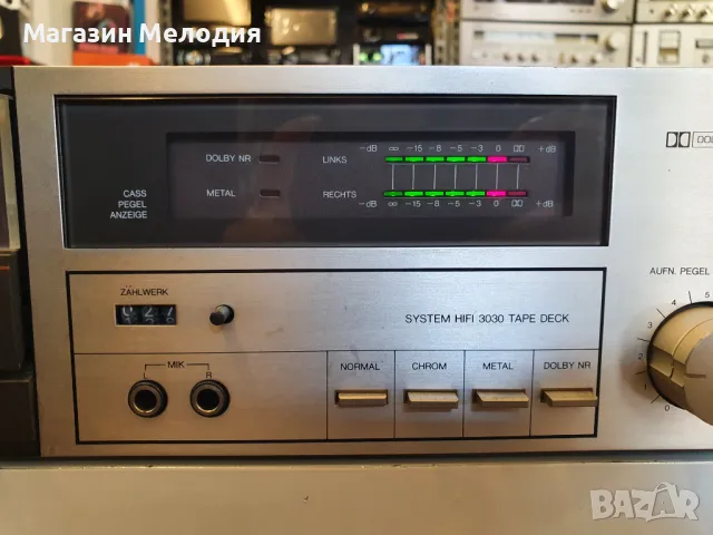 Касетен дек Universum 3030 В отлично техническо състояние, много добър външен вид., снимка 5 - Декове - 49430444