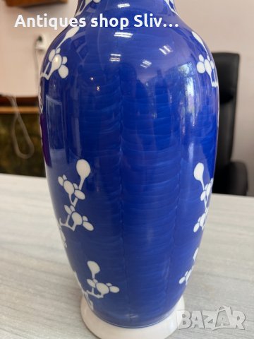 Китайска порцеланова ваза. №4362, снимка 5 - Антикварни и старинни предмети - 41800822