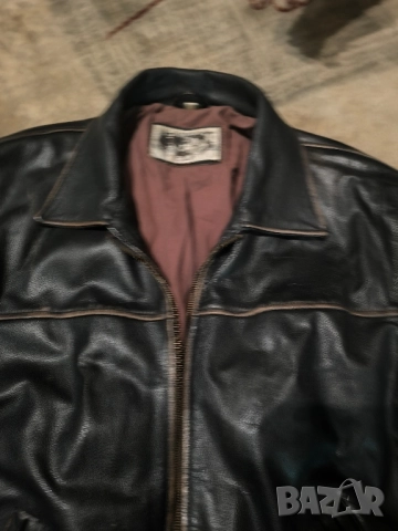 кожено яке телешки бокс ХЛ, снимка 2 - Якета - 52430130