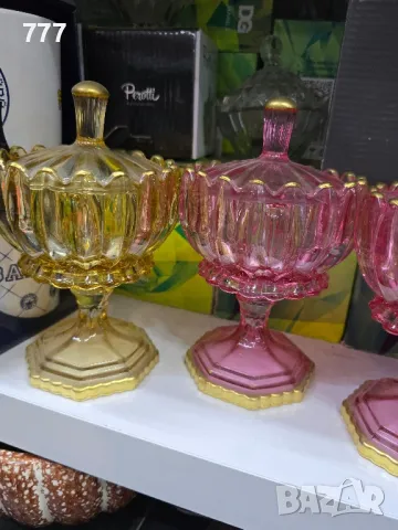 стъклени захарници 