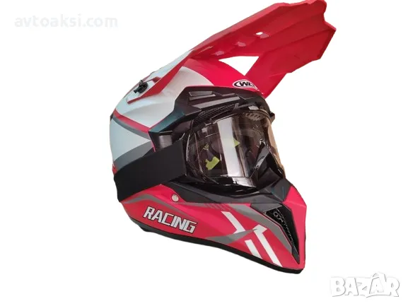 Каска Крос/Атв/Мотор с Очила 4-ри цвята, снимка 15 - Аксесоари и консумативи - 50152448