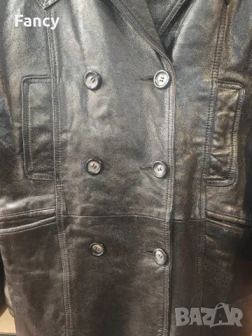 Дамско кожено манто, снимка 4 - Палта, манта - 48884345