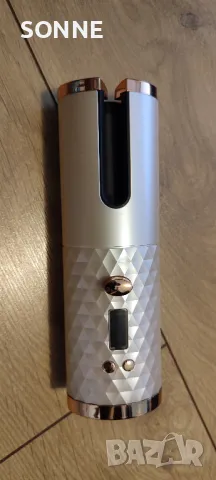 Немска автоматично въртяща се безжична керамична маша за коса - розова , снимка 13 - Преси за коса - 48434964