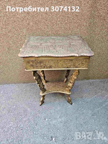 Тоалетка с дърворезба, снимка 3 - Тоалетки - 52159483