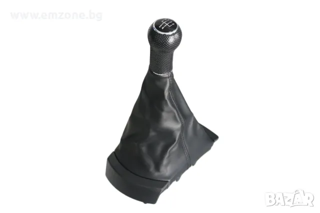 Топка за скоростен лост с кожен маншон и рамка за Сеат Ибиза Seat Ibiza 6L 2002 - 2008 с 5 ск., снимка 3 - Аксесоари и консумативи - 47606507