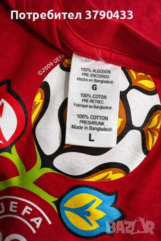 Vintage Coca-Cola UEFA EURO 2012 Poland-Ukraine колекционерска тениска L, снимка 3 - Колекции - 53775649