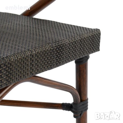 Стол трапезен градински Costa HM5025 Черен, снимка 7 - Столове - 44276225