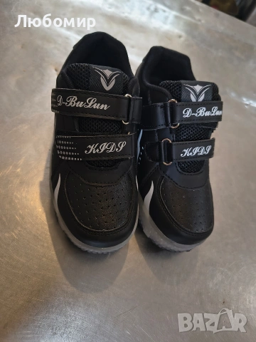 Детски спортни обувки Естествена кожа 2 колела Черни 33н, снимка 9 - Детски маратонки - 53267042