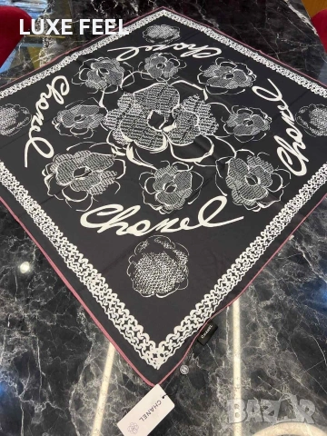 Дамски Шалове - Коприна ⚜️ Chanel , снимка 2 - Шалове - 53021415