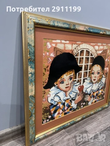 Гоблен с клоуни, снимка 2 - Гоблени - 50838707