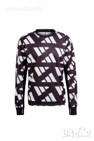 ✅НОВА ОРИГИНАЛНА Мъжка спортна блуза Adidas Celeb, Черен/Бял, М/L, снимка 4 - Блузи - 42067004