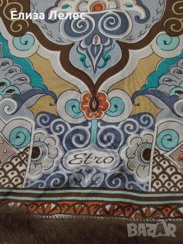 ETRO копринен шал, снимка 2 - Шалове - 49702920