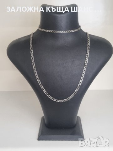 Сребърен комплект от синджир и гривна , снимка 3 - Бижутерийни комплекти - 41022383